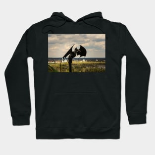 Black Dragon Landscape Hoodie